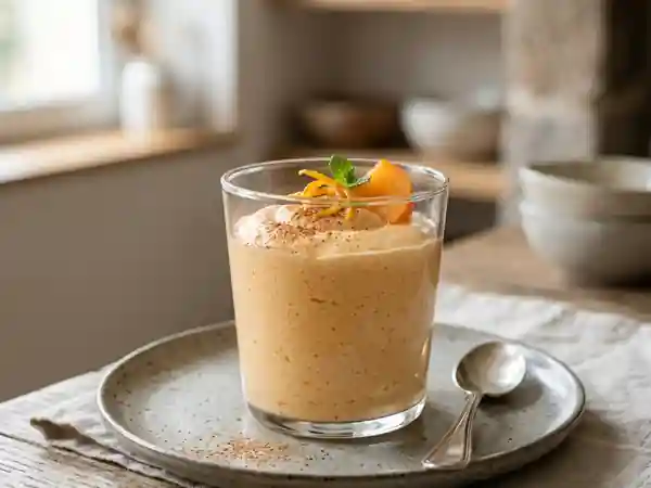 Mousse de kaki fondante et épicée - Photo de présentation