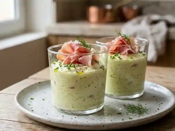 Mousse de poireaux fondante au Parme - Photo de présentation