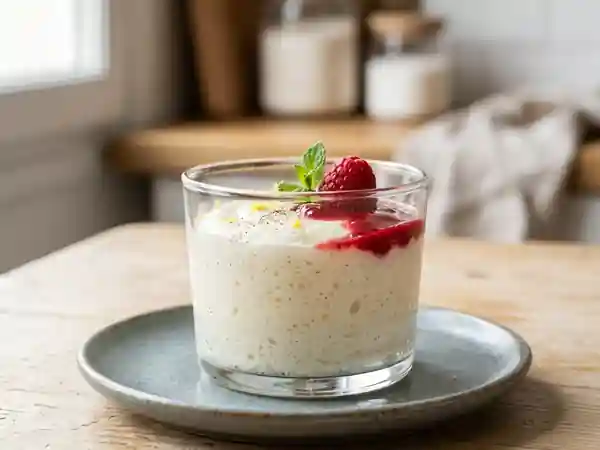 Mousse légère et onctueuse de semoule au lait - Photo de présentation