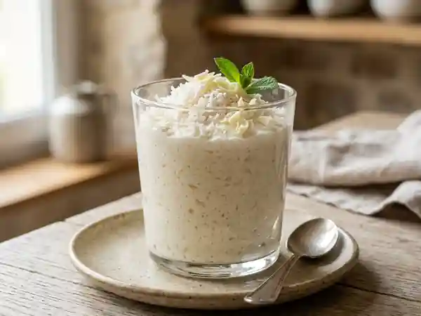 Mousse nuage chocolat blanc et coco - Photo de présentation