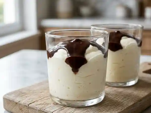Mousse ivoire et son miroir noir intense - Photo de présentation