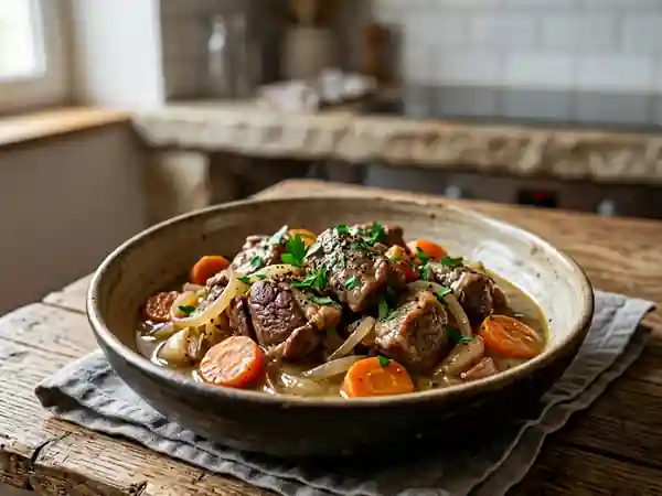 Mouton fondant mijoté au vin blanc - Photo de présentation