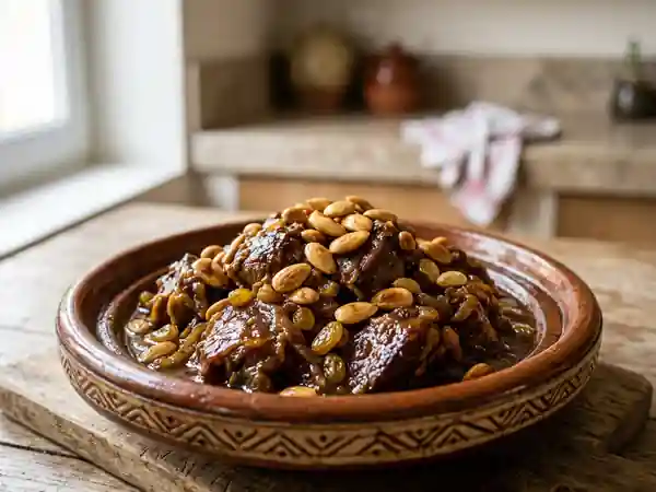 Mrouzia Marrakchia : Plat Mijoté Sucré-Salé Traditionnel du Maroc - Photo de présentation