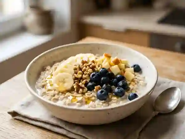 Muesli croquant aux fruits frais et miel - Photo de présentation