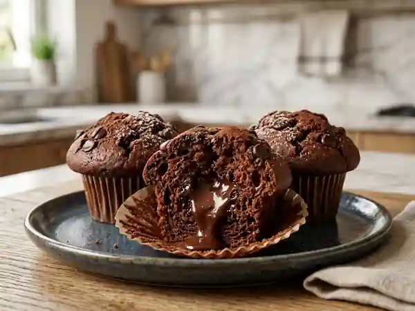 Muffins Cacao au Cœur Coulant Intense - Photo de présentation