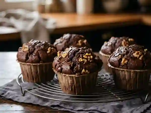 Muffins choco-noix - Photo de présentation