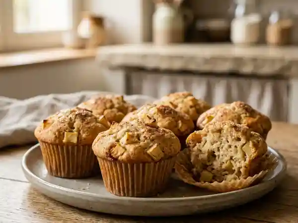 Muffins aériens pomme et cannelle - Photo de présentation