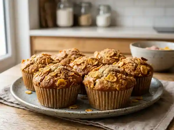 Muffins Moelleux Banane et Corn-flakes - Photo de présentation