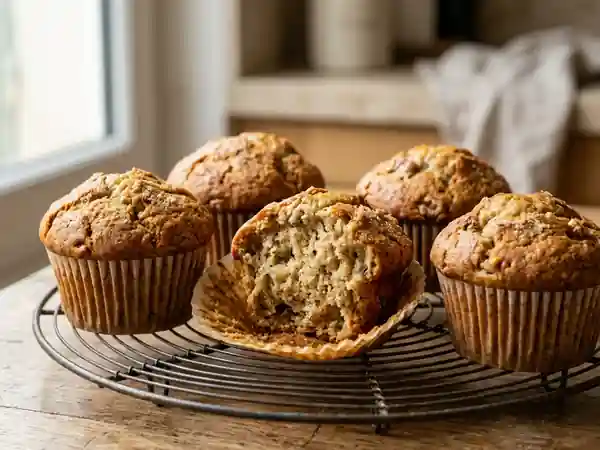 Muffins moelleux à la banane faciles et rapides - Photo de présentation