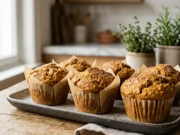 Muffins Moelleux Citrouille & Épices Douces - Photo de présentation