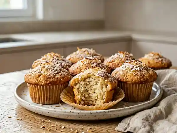 Muffins moelleux à la noix de coco façon Océane - Photo de présentation