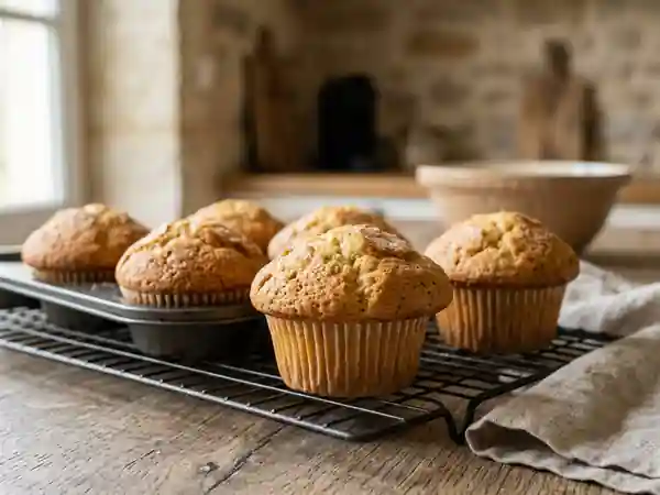 Muffins moelleux américains traditionnels - Photo de présentation
