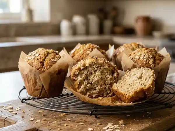 Muffins Moelleux aux Flocons d'Avoine - Photo de présentation
