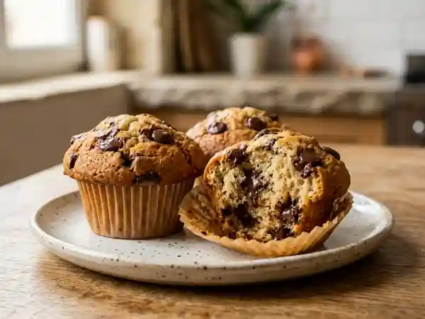 Muffins extra-moelleux aux pépites de chocolat - Photo de présentation