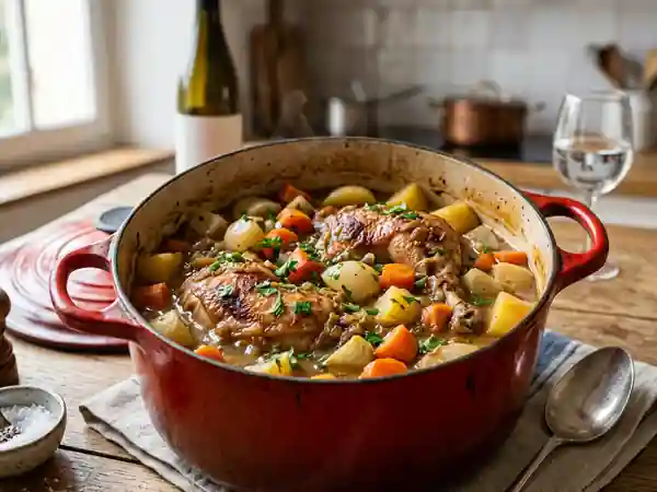 Navarin de dinde fondant aux légumes d'antan - Photo de présentation