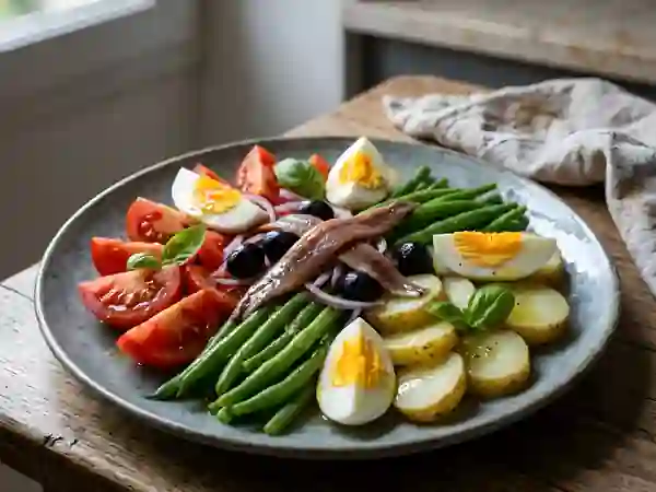 Niçoise Croquante et Anchois Fondants - Photo de présentation