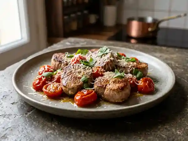 Noisettes de veau fondantes au parmesan - Photo de présentation
