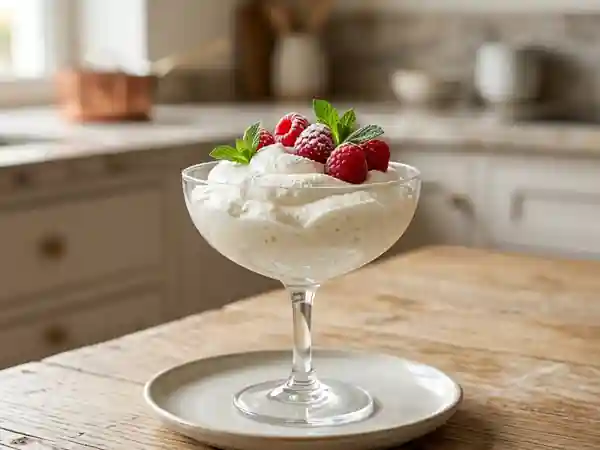 Nuage de fromage blanc à la vanille - Photo de présentation