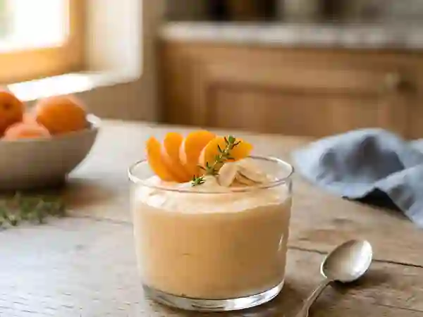 Nuage glacé à l'abricot et crème - Photo de présentation