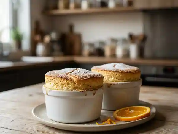 Nuage soufflé à l'orange et zestes - Photo de présentation