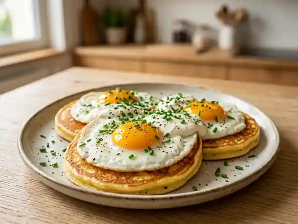 Blinis Moelleux et Œufs au Plat Fondants - Photo de présentation