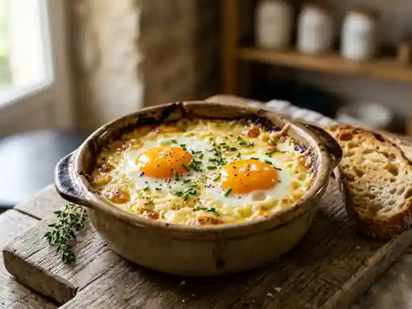 Oeufs à la Suisse Gratinés et Crémeux - Photo de présentation