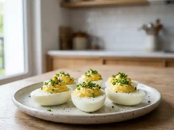 Œufs durs à la bretonne : recette traditionnelle savoureuse - Photo de présentation