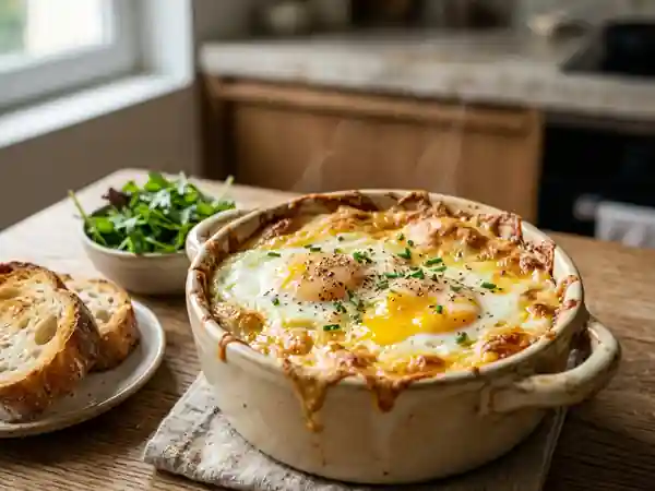 Oeufs Gratinés Fondants au Fromage - Photo de présentation