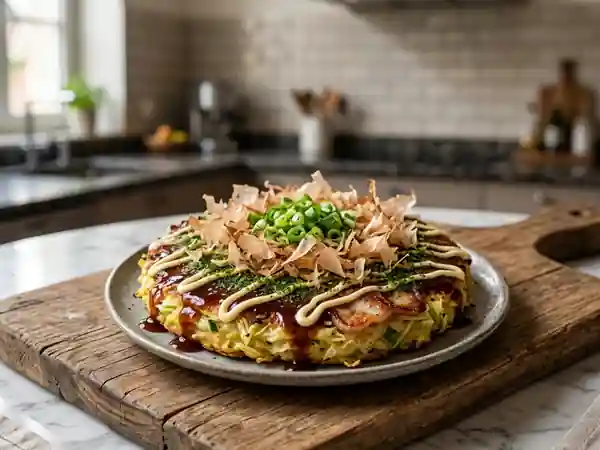 Okonomiyaki : la pizza japonaise savoureuse et facile à préparer - Photo de présentation