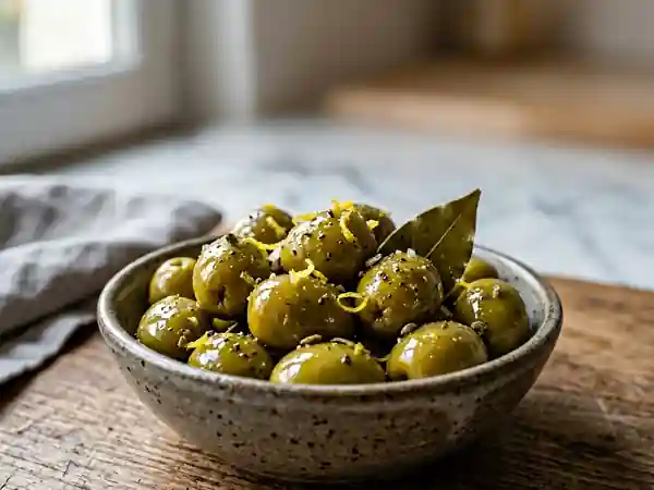 Olives Vertes Satinées Miel et Cardamome - Photo de présentation