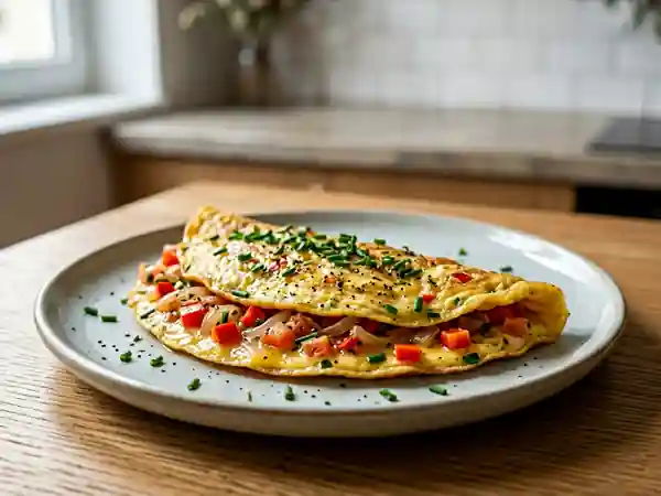 Omelette Antillaise Relevée et Moelleuse - Photo de présentation