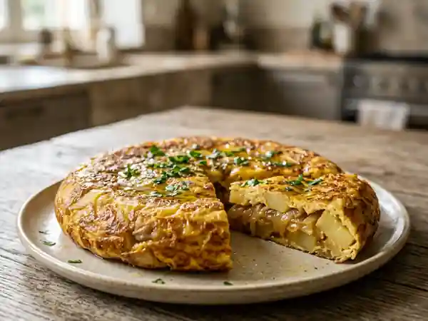 Omelette espagnole traditionnelle : recette facile et savoureuse - Photo de présentation
