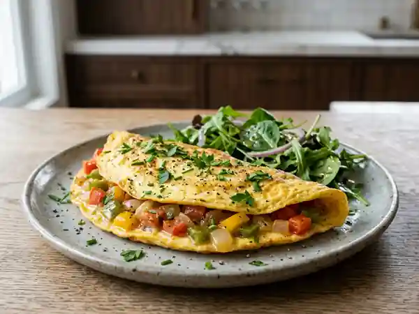 Omelette Fondante aux Légumes du Soleil - Photo de présentation