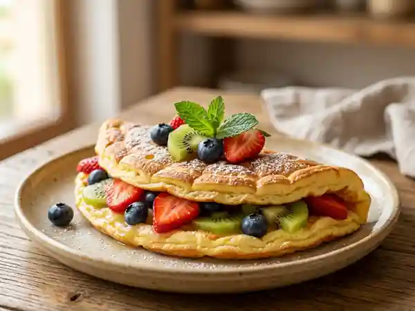 Omelette soufflée aux fruits frais - Photo de présentation