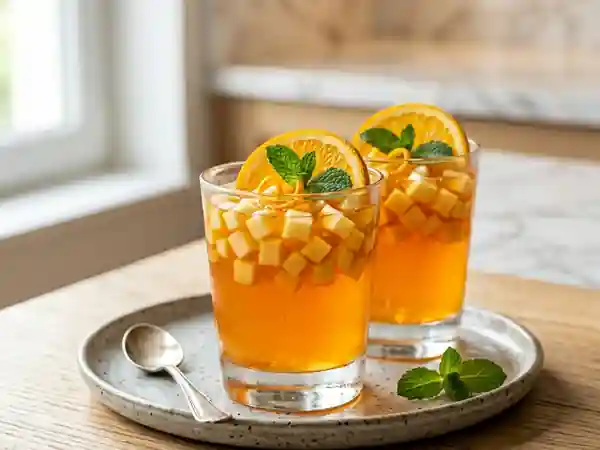 Orange en gelée aux pommes : dessert fruité et léger - Photo de présentation