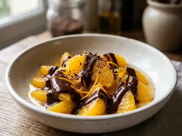 Oranges pochées et leur ganache onctueuse - Photo de présentation