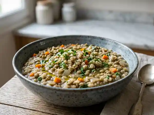 Orge et lentilles fondantes aux aromates - Photo de présentation
