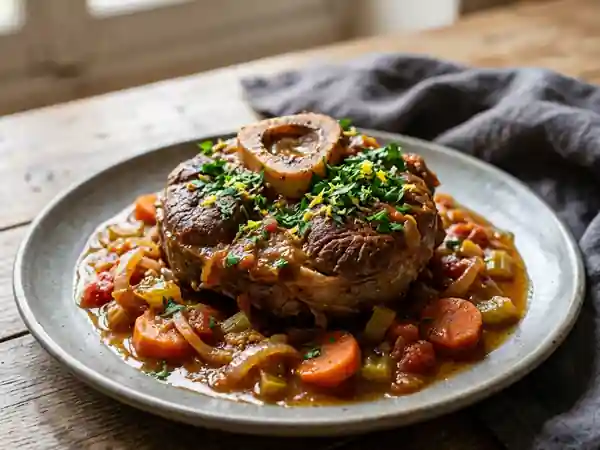 Osso Bucco fondant à la moutarde - Photo de présentation