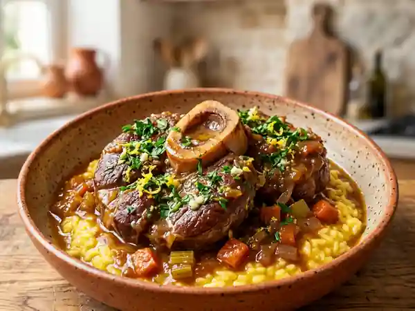 Osso Buco fondant et sa gremolata acidulée - Photo de présentation