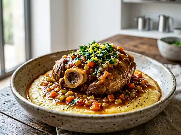 Osso Buco de Dinde Fondant à la Gremolata - Photo de présentation