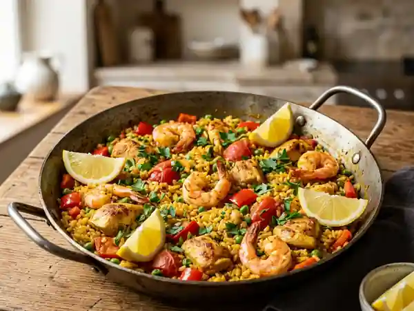 Paella Royale Fondante et Colorée - Photo de présentation
