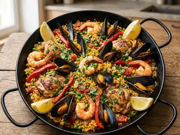 Paëlla Royale au Safran et Crustacés - Photo de présentation