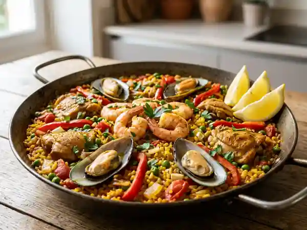 Paella Royale au Safran et Fruits de Mer - Photo de présentation