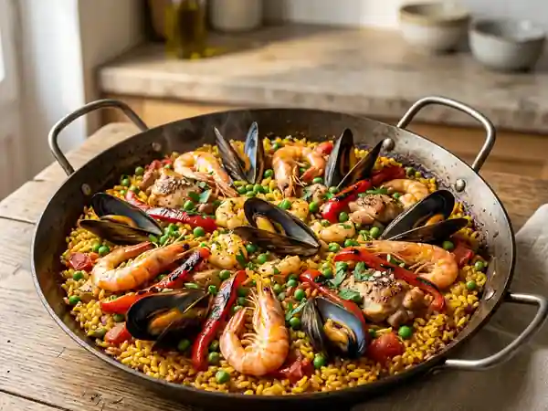 Paella traditionnelle façon José : recette complète et savoureuse - Photo de présentation