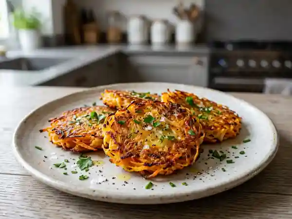 Paillassons croustillants de carottes et pommes de terre - Photo de présentation