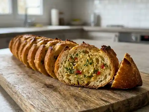 Garlic bread antillais croustillant et pimenté - Photo de présentation