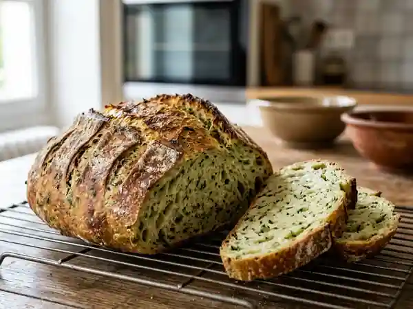 Pain croustillant aux herbes fraîches - Photo de présentation