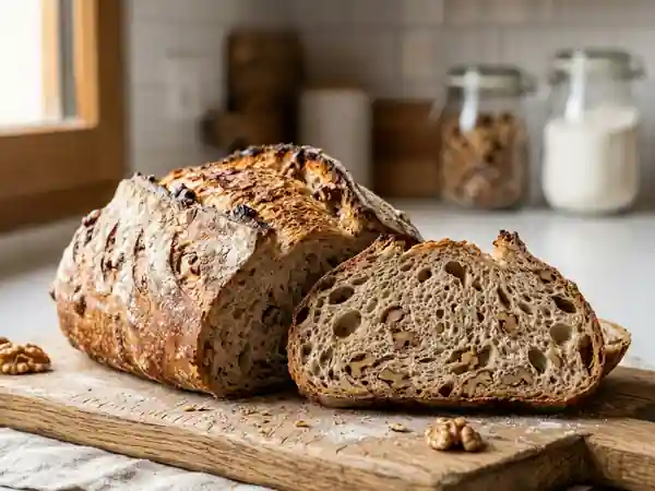 Pain aux noix maison croustillant et savoureux - Photo de présentation