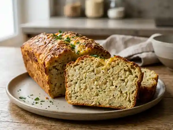 Pain de chou-fleur moelleux et doré - Photo de présentation
