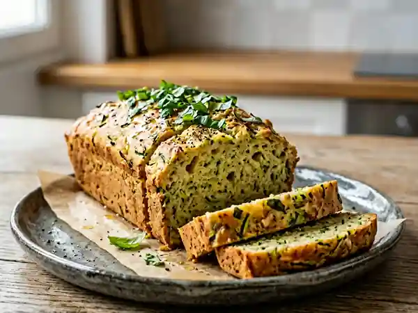 Pain de courgettes au basilic rapide et savoureux - Photo de présentation